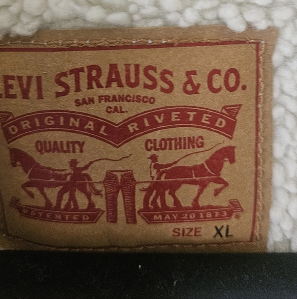 Levi's Blue Cream Lightweight Shirt Jacket For Woman - Picture 10 of 10